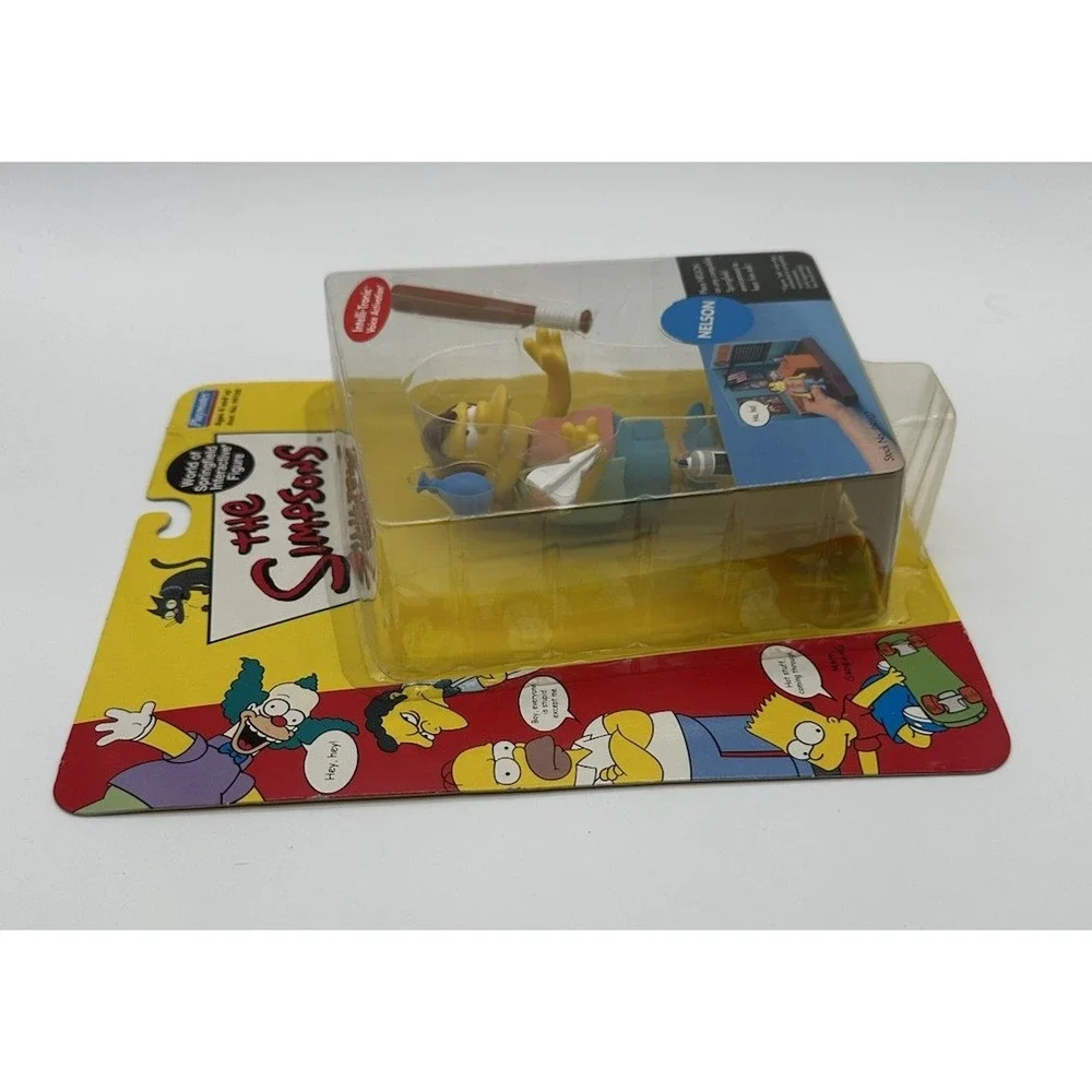 THE SIMPSONS WORLD OF SPRINGFIELD NELSON FIGURE PLAYMATES NIP